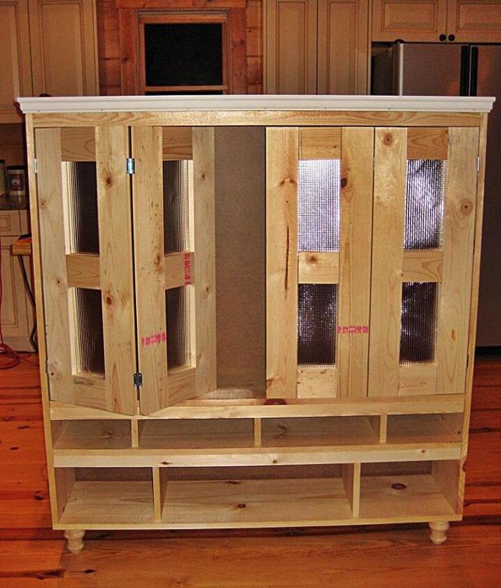The Hubster Was Too Slow to Build an Armoire for the Flat Screen T.v..  Hometalk